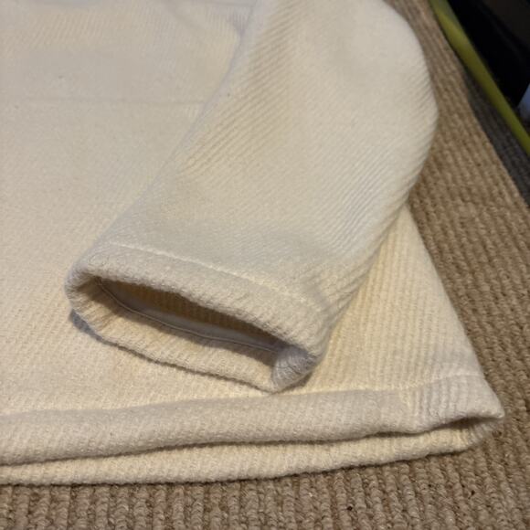 Huckberry Taylor Stitch Heavyweight Textured Hoodie Hoody Cream Men's Sz 38 Med - Picture 5 of 12